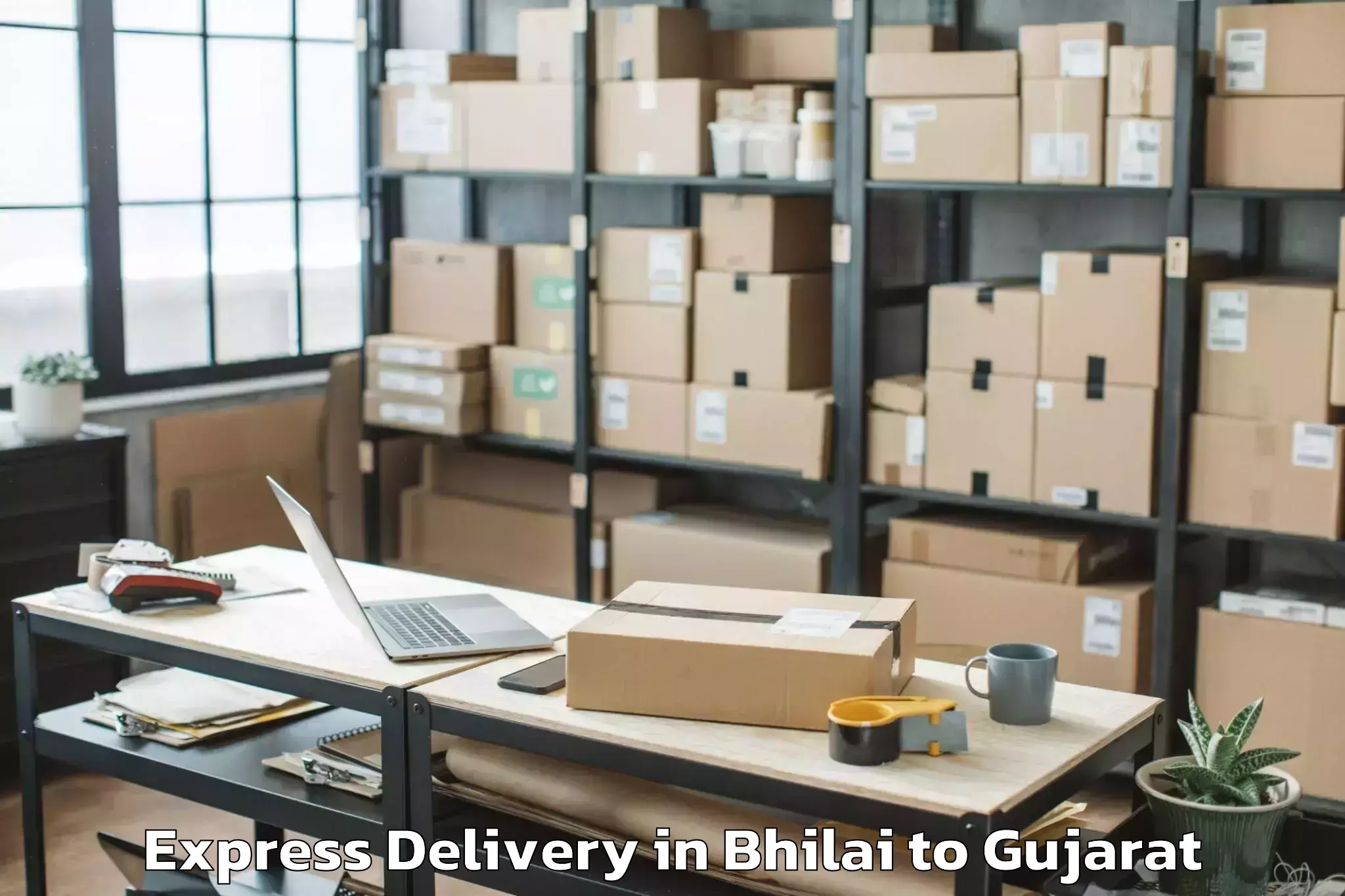 Get Bhilai to Jetalsar Express Delivery